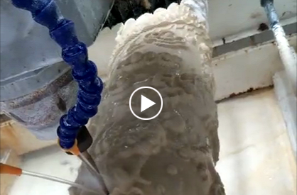 寶雕石材圓雕機(jī)現(xiàn)場加工視頻