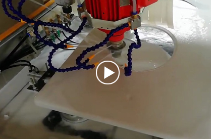 寶雕兩工序石材雕刻機(jī)加工視頻